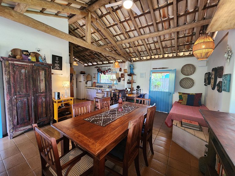 CASA IJEXÁ deck e jardim no coração de Caraíva