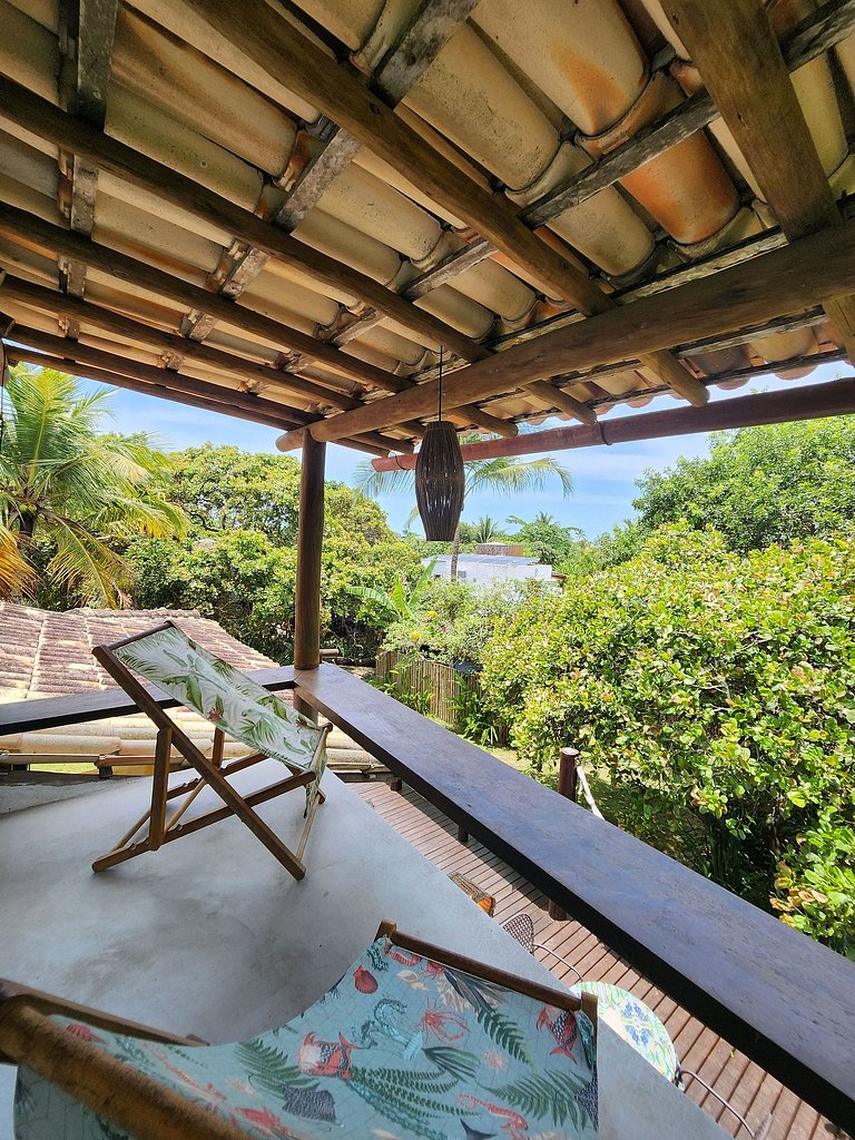 CASA IJEXÁ deck e jardim no coração de Caraíva