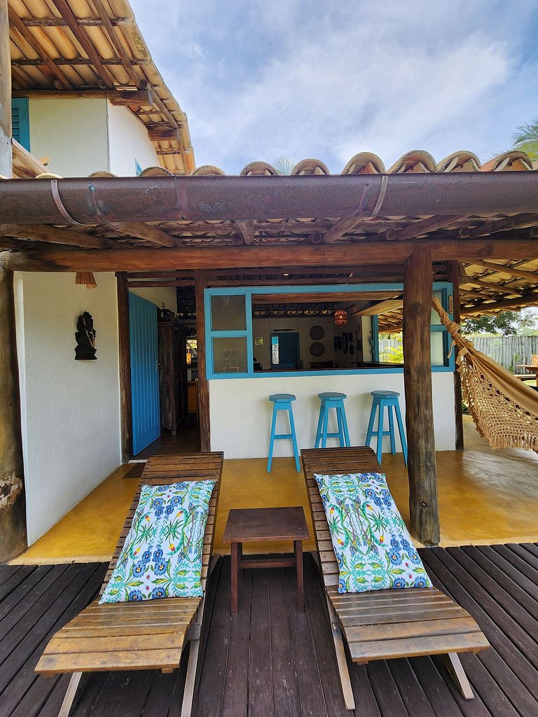 CASA IJEXÁ deck e jardim no coração de Caraíva